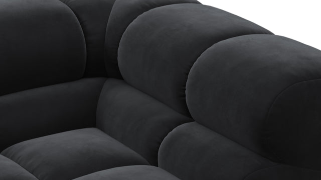 Tufty - Tufty Module, Deep Right Corner Half, Black Velvet