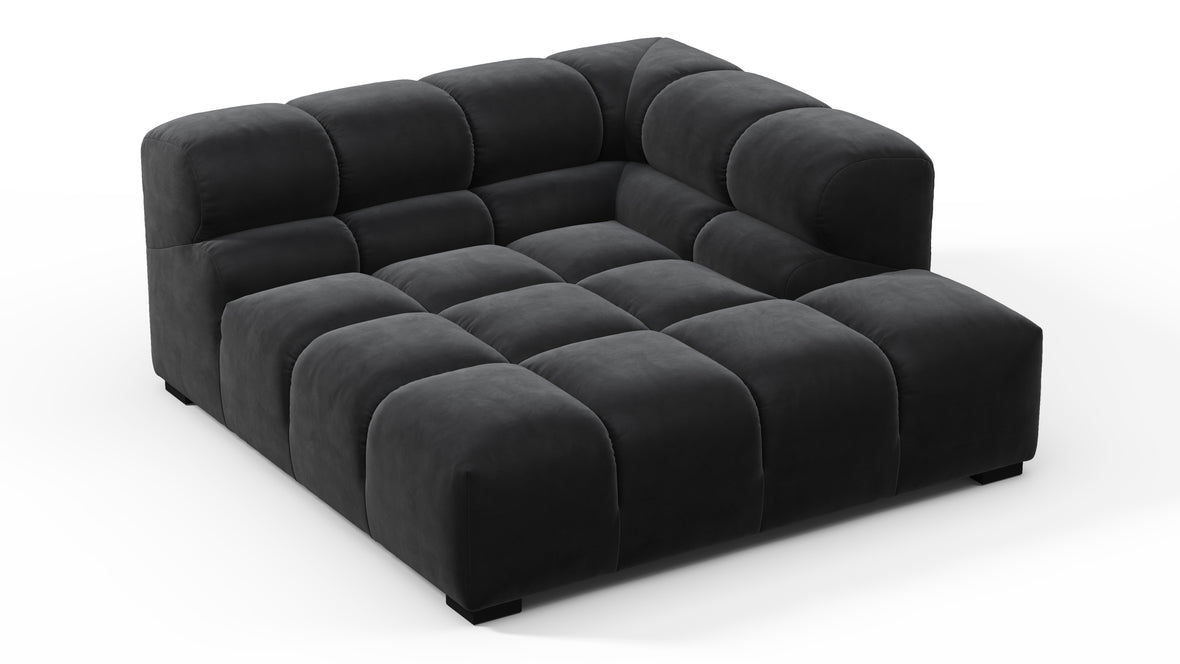 Tufty - Tufty Module, Deep Right Corner Half, Black Velvet