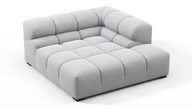 Tufty - Tufty Module, Deep Right Corner Half, Light Gray Wool