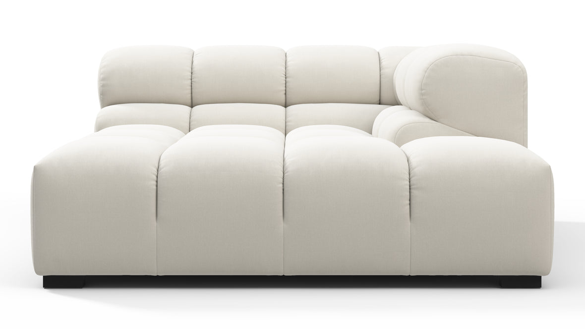 Tufty - Tufty Module, Deep Right Corner Half, Oatmeal Brushed Weave