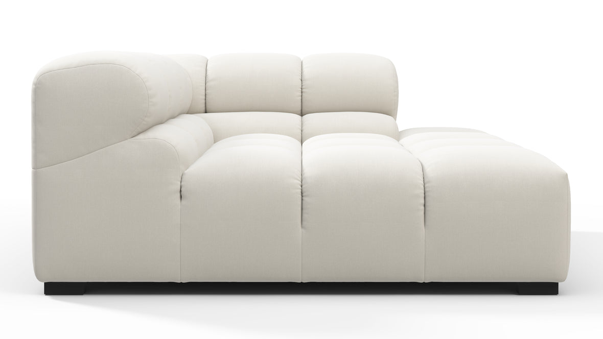 Tufty - Tufty Module, Deep Right Corner Half, Oatmeal Brushed Weave