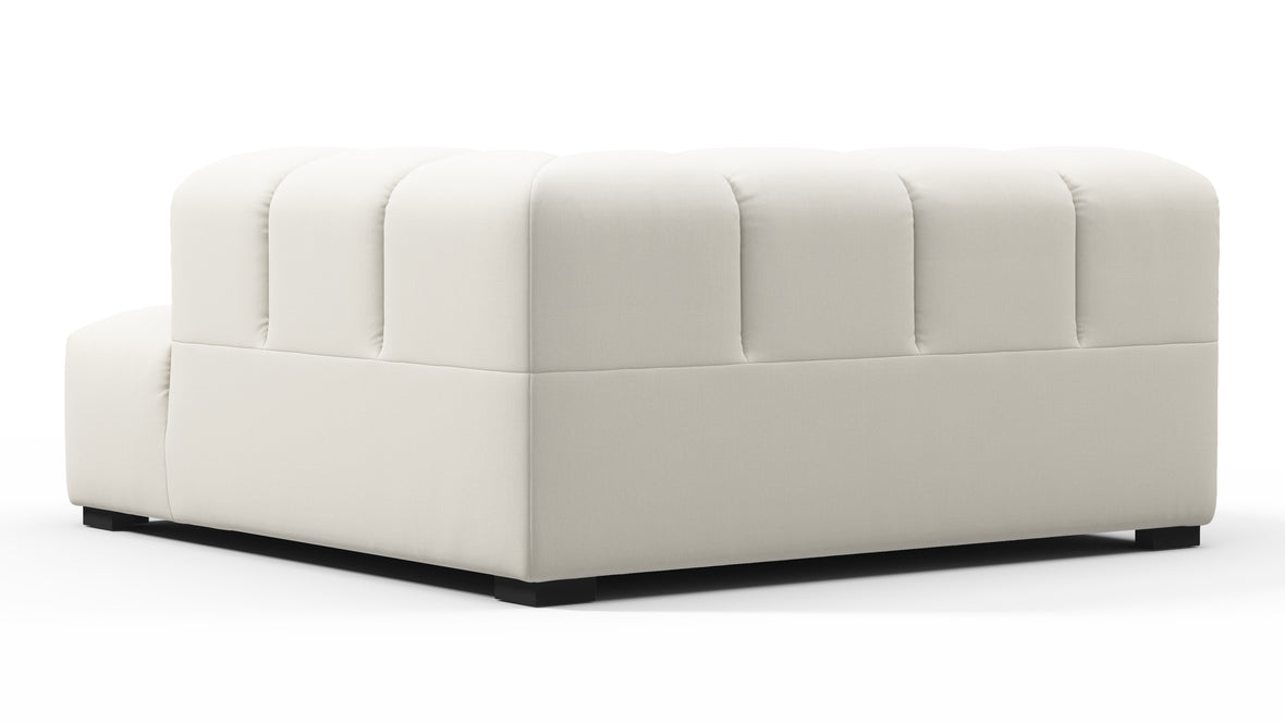Tufty - Tufty Module, Deep Right Corner Half, Oatmeal Brushed Weave