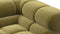 Tufty - Tufty Module, Deep Right Corner Half, Olive Gold Velvet
