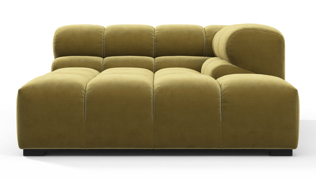 Tufty - Tufty Module, Deep Right Corner Half, Olive Gold Velvet