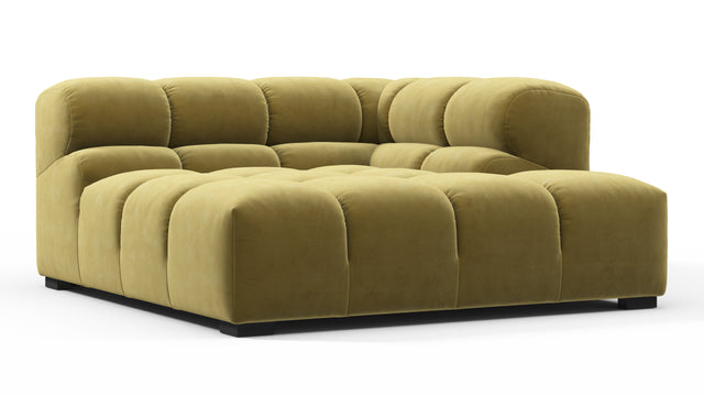 Tufty - Tufty Module, Deep Right Corner Half, Olive Gold Velvet