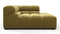 Tufty - Tufty Module, Deep Right Corner Half, Olive Gold Velvet
