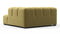 Tufty - Tufty Module, Deep Right Corner Half, Olive Gold Velvet