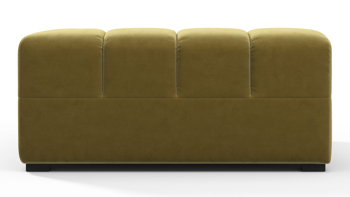 Tufty - Tufty Module, Deep Right Corner Half, Olive Gold Velvet
