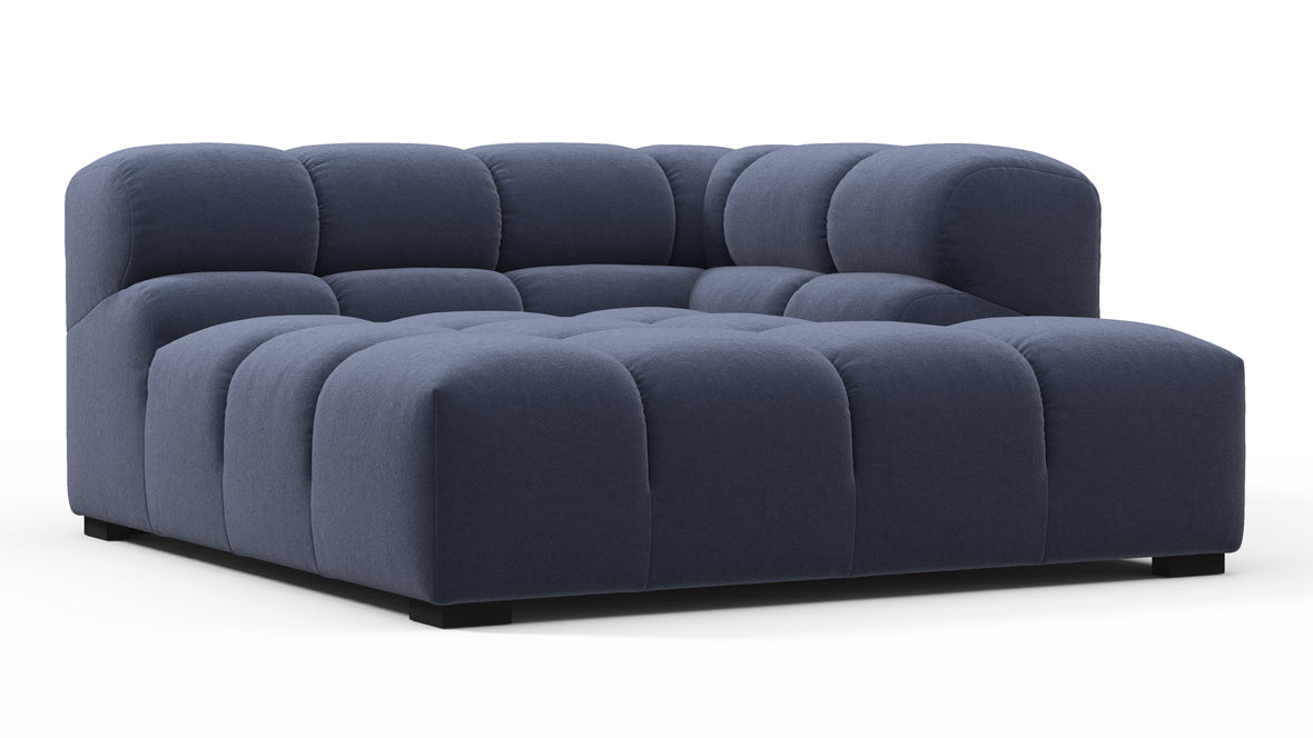 Tufty - Tufty Module, Deep Right Corner Half, Royal Blue Wool