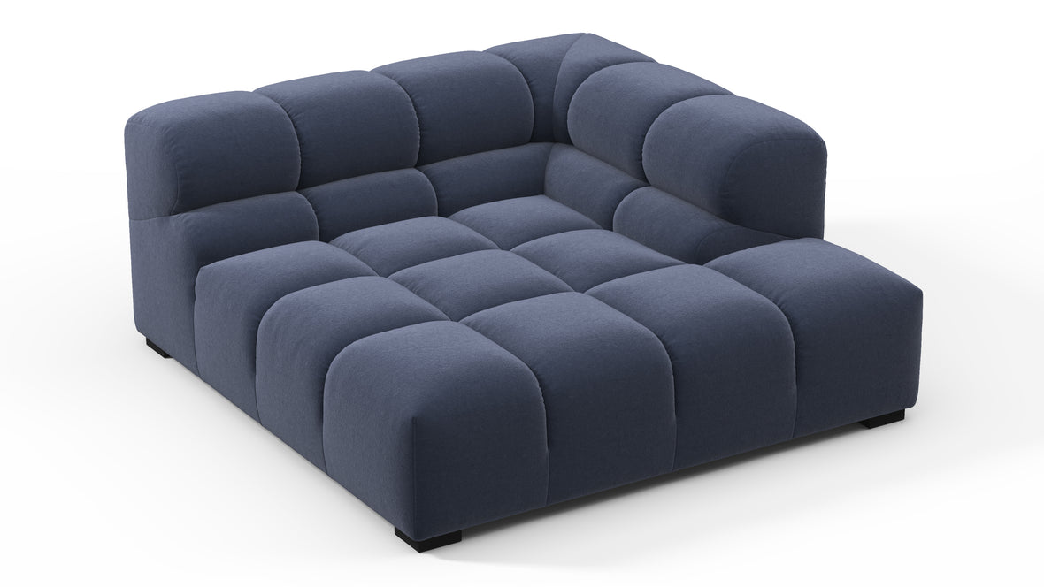 Tufty - Tufty Module, Deep Right Corner Half, Royal Blue Wool