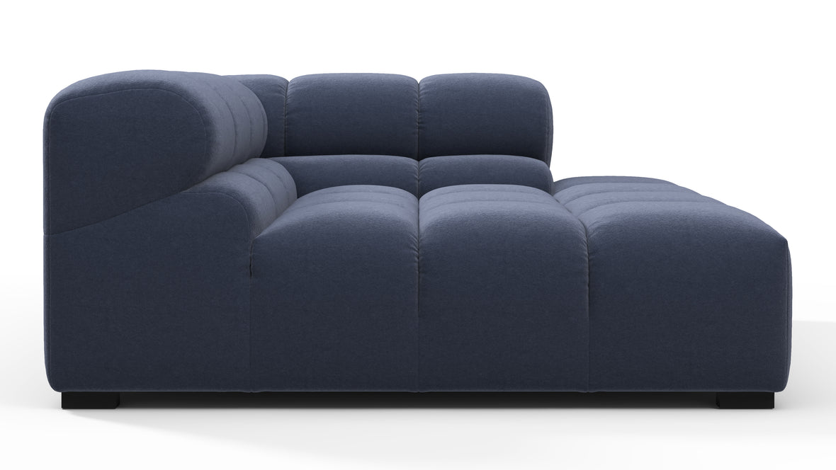 Tufty - Tufty Module, Deep Right Corner Half, Royal Blue Wool