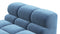 Tufty - Tufty Module, Armless Chaise, Aegean Blue Velvet