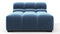 Tufty - Tufty Module, Armless Chaise, Aegean Blue Velvet