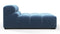 Tufty - Tufty Module, Armless Chaise, Aegean Blue Velvet