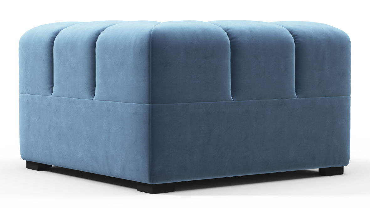 Tufty - Tufty Module, Right Corner, Aegean Blue Velvet