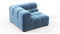 Tufty - Tufty Module, Left Corner, Aegean Blue Velvet