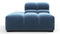 Tufty - Tufty Module, Left End, Armless, Aegean Blue Velvet