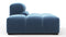Tufty - Tufty Module, Left End, Armless, Aegean Blue Velvet
