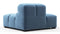 Tufty - Tufty Module, Left End, Armless, Aegean Blue Velvet