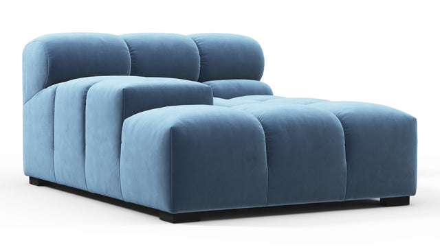 Tufty - Tufty Module, Deep Left Arm, Aegean Blue Velvet
