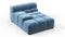Tufty - Tufty Module, Deep Left Arm, Aegean Blue Velvet