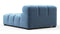 Tufty - Tufty Module, Deep Left Arm, Aegean Blue Velvet