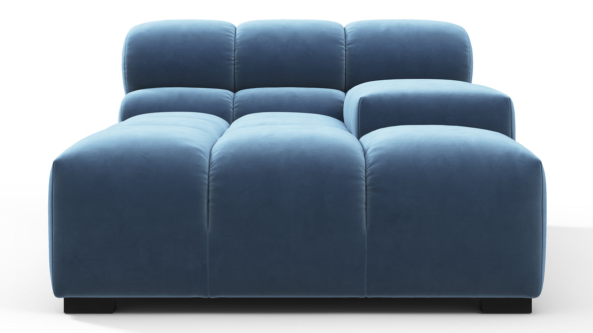 Tufty - Tufty Module, Deep Right Arm, Aegean Blue Velvet