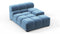 Tufty - Tufty Module, Deep Right Arm, Aegean Blue Velvet