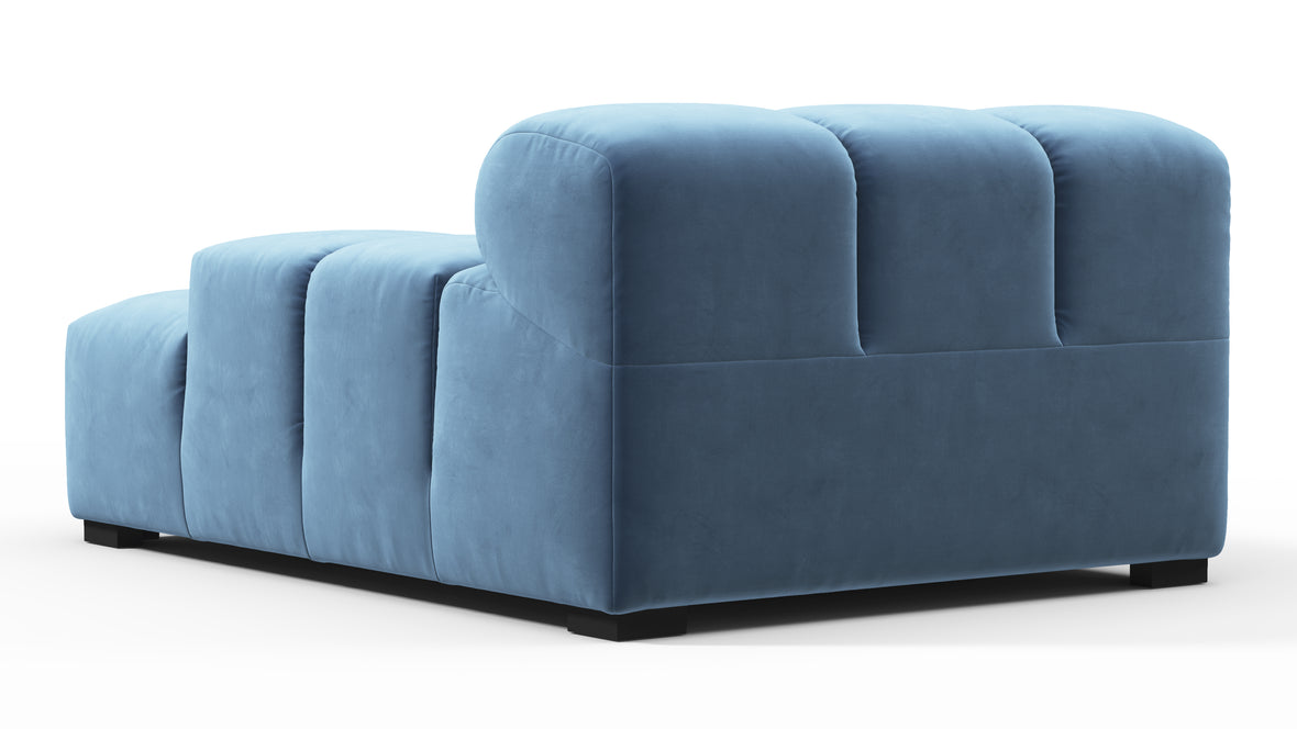 Tufty - Tufty Module, Deep Right Arm, Aegean Blue Velvet