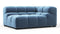 Tufty - Tufty Module, Large Right Corner, Aegean Blue Velvet