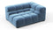 Tufty - Tufty Module, Large Right Corner, Aegean Blue Velvet