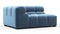 Tufty - Tufty Module, Large Left Corner, Aegean Blue Velvet