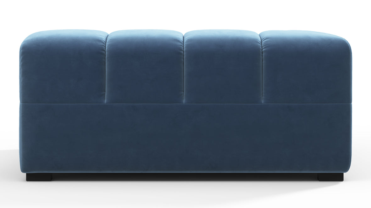 Tufty - Tufty Module, Large Left Corner, Aegean Blue Velvet