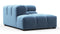 Tufty - Tufty Module, Left Corner Half, Aegean Blue Velvet