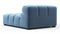 Tufty - Tufty Module, Left Corner Half, Aegean Blue Velvet