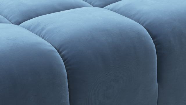 Tufty - Tufty Module, Right Corner Half, Aegean Blue Velvet