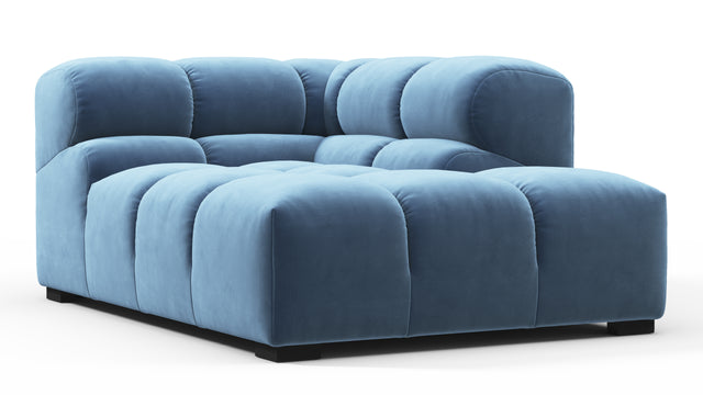Tufty - Tufty Module, Right Corner Half, Aegean Blue Velvet