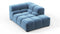 Tufty - Tufty Module, Right Corner Half, Aegean Blue Velvet