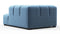 Tufty - Tufty Module, Right Corner Half, Aegean Blue Velvet
