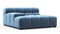 Tufty - Tufty Module, Deep Large Left Arm, Aegean Blue Velvet