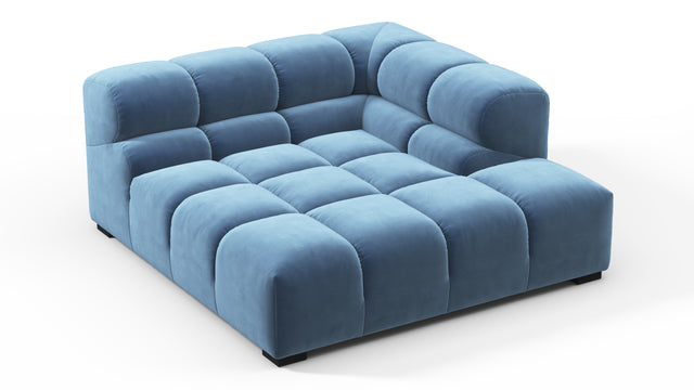 Tufty - Tufty Module, Deep Right Corner Half, Aegean Blue Velvet