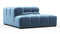 Tufty - Tufty Module, Deep Left Corner Half, Aegean Blue Velvet
