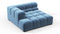 Tufty - Tufty Module, Deep Left Corner Half, Aegean Blue Velvet
