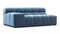 Tufty - Tufty Module, Extra Large Left Arm, Aegean Blue Velvet
