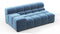 Tufty - Tufty Module, Extra Large Left Arm, Aegean Blue Velvet