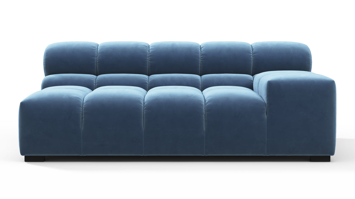 Tufty - Tufty Module, Extra Large Right Arm, Aegean Blue Velvet