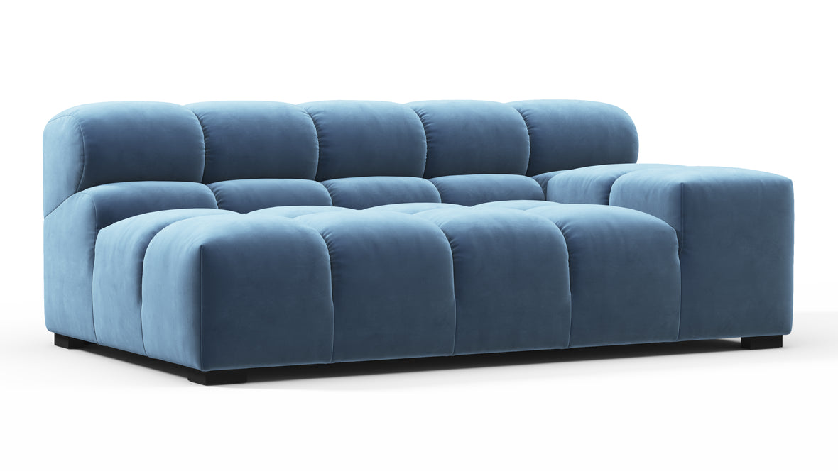 Tufty - Tufty Module, Extra Large Right Arm, Aegean Blue Velvet