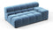 Tufty - Tufty Module, Extra Large Right Arm, Aegean Blue Velvet
