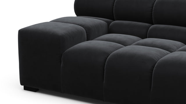Tufty - Tufty Sectional, Extra Large Left Corner, Black Velvet