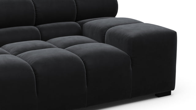 Tufty - Tufty Sectional, Extra Large Right Corner, Black Velvet